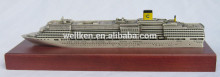 pewter 3d ship model,zinc alloy cruise liner model,metal vessel boat model