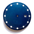 Matt Blue Painting dots lume watch dial