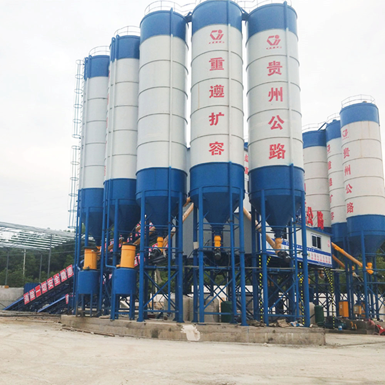 Small stationary simple HZS60 concrete mixing plant