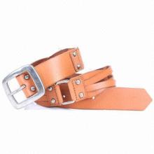 Plaited Suede Belts with Chic Metal Buckle