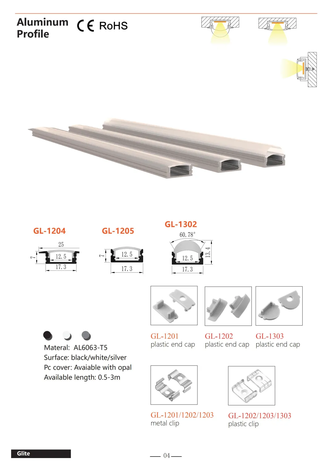 Factory Price Touch Dimmer LED Aluminum Profile for LED Strips