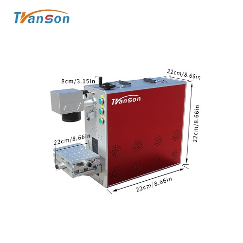 Máquina de marcado láser de fibra de tamaño compacto de 50w