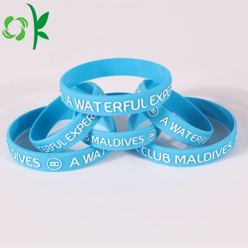 Hoofdletter op maat gemaakte armbanden Sky Blue Bands