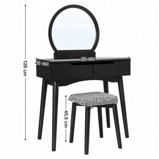 Wood Black Dressing Table1 Jpg