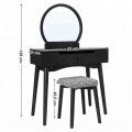 Wholesale Black Mirrored Dressing Table For Bedroom