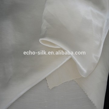 25mm*44'' satin silk fabric, silk linen blended fabric.