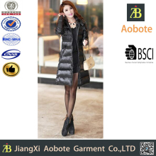 2016 New Fashion OEM Outdoor Long Hoody Woman Down Jacket