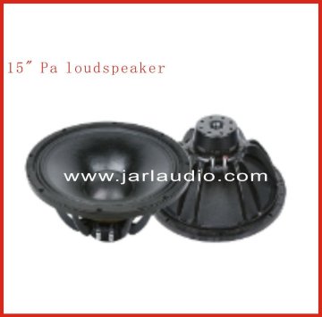 15 inch pa woofer speaker , neodymium magnet pa woofer , pa loudspeaker