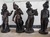 palying outdoor children garden statues