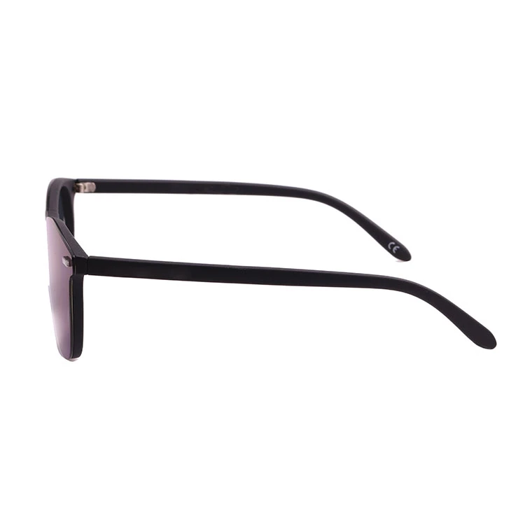 2019 Key Hole One Piece Blue Mirror Sunglasses