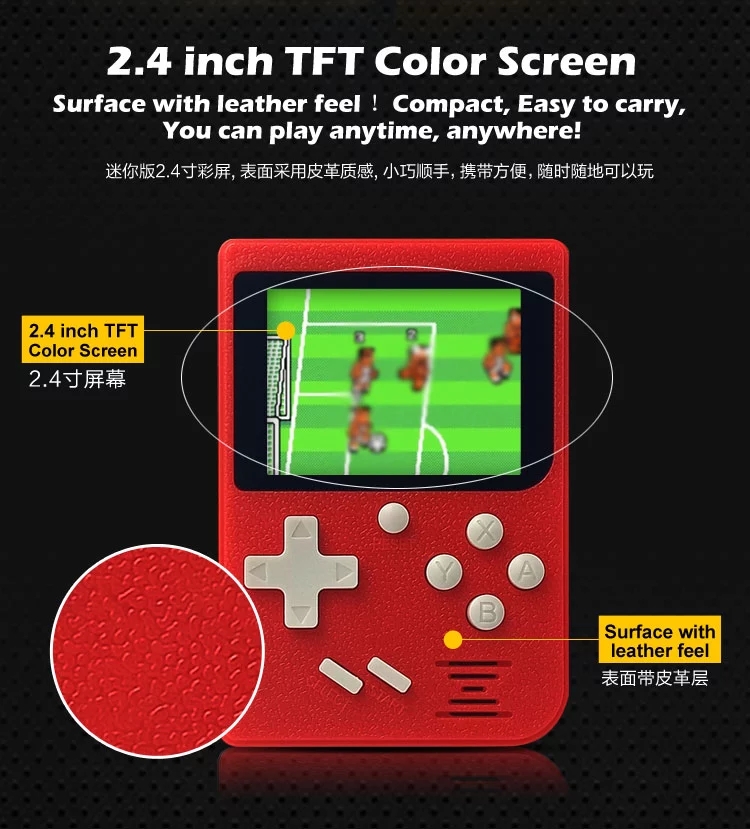 8 Bit Classic Retro Pocket Handheld Video Game Console Gift For Kid