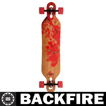 Backfire Bamboo Cherry Blossom Longboard Skateboard Complete Limited Edition