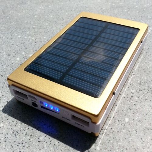 Solar power bank 10000mah för camping