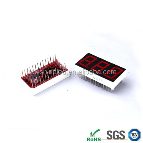 Good price led 7 segment display DIP 0.40 inch red seven segment display triple 3 digits display 7 segment led manufacturers