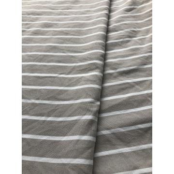 tissu à rayures teintées en fil de polyester pour le drap de lit