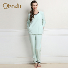 Qianxiu polyester women ladies pyjamas for winter