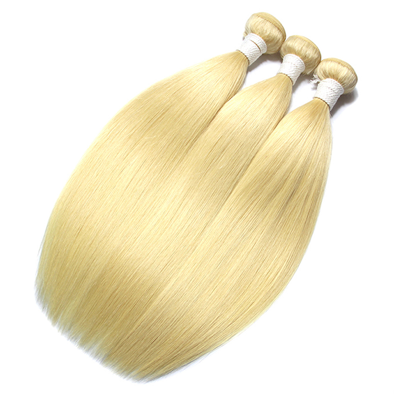 Wholesale cheap  price colored brazilian hair weave, 613 hair blonde color bundle, custom hair packages