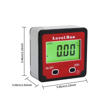 Industrial Digital Protractor Inclinometer Angle Finder with Magnetic Base