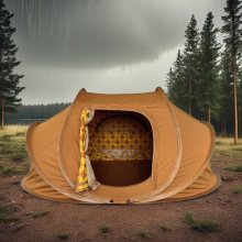 High Quality Portable Foldable Pop-up Tent for Outdoor Camping Waterproof Polycotton Double Layers Automatic fiberglass Pole