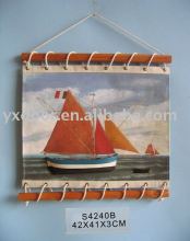 Nautical Wall Hanging,(S4240B) hanging wall, colth frame,black board
