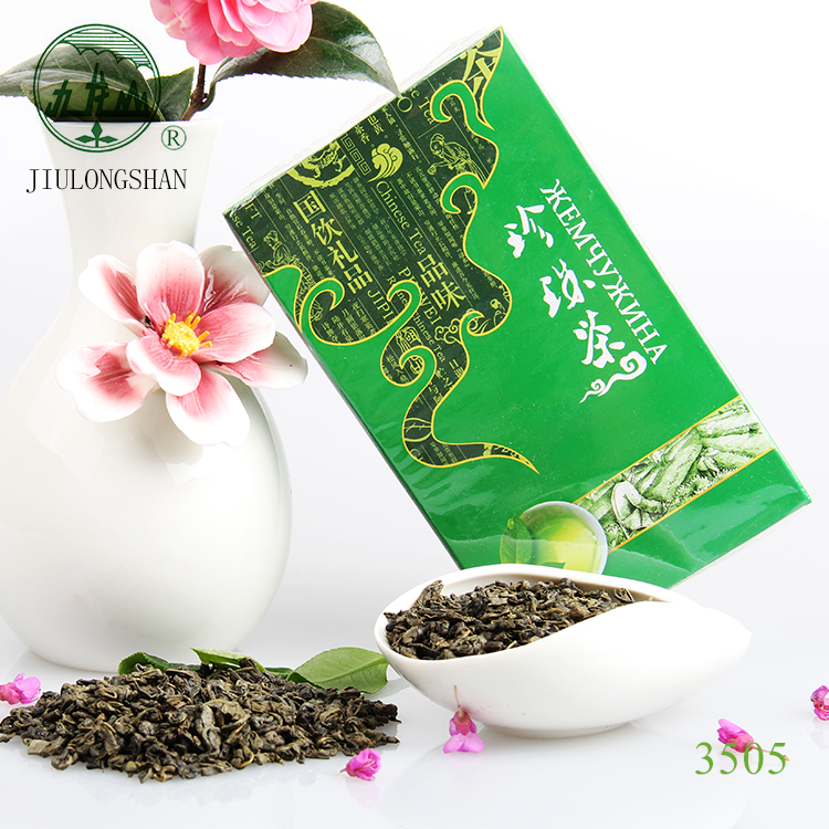 Certified china well-known alokozay tea gunpowder green tea 3505