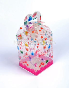 custom printed clear plastic folding packaging boxes