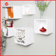 Functional Stacking Storage Box Wall Mount Decorative Cube Shelf Set
