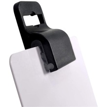 Black Gripper Rigid Single Card Holder - Multi Direction Badge Holder