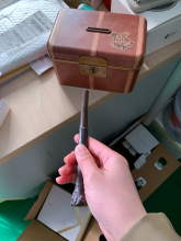 Magnetic Treasure Box Opened by magnetic stick customized toy craft container