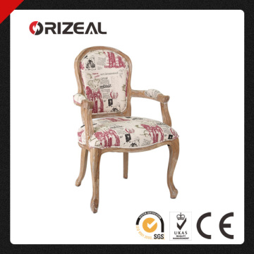 Queen Ann Weathered Oak Armchair (OZ-SW-006)