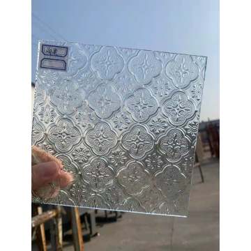 Decorative coated pattern glass