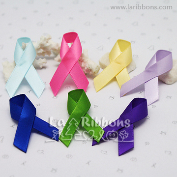 Awareness Satin Ribbon Charms Deco Wholesale