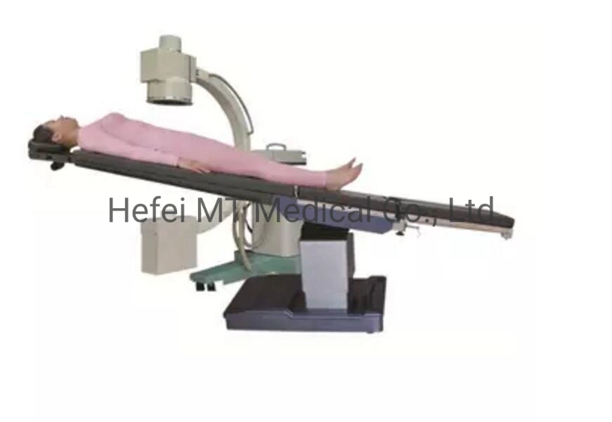 Hospital Equipment Electric Interventional Imaging Cattheterization Operation Table