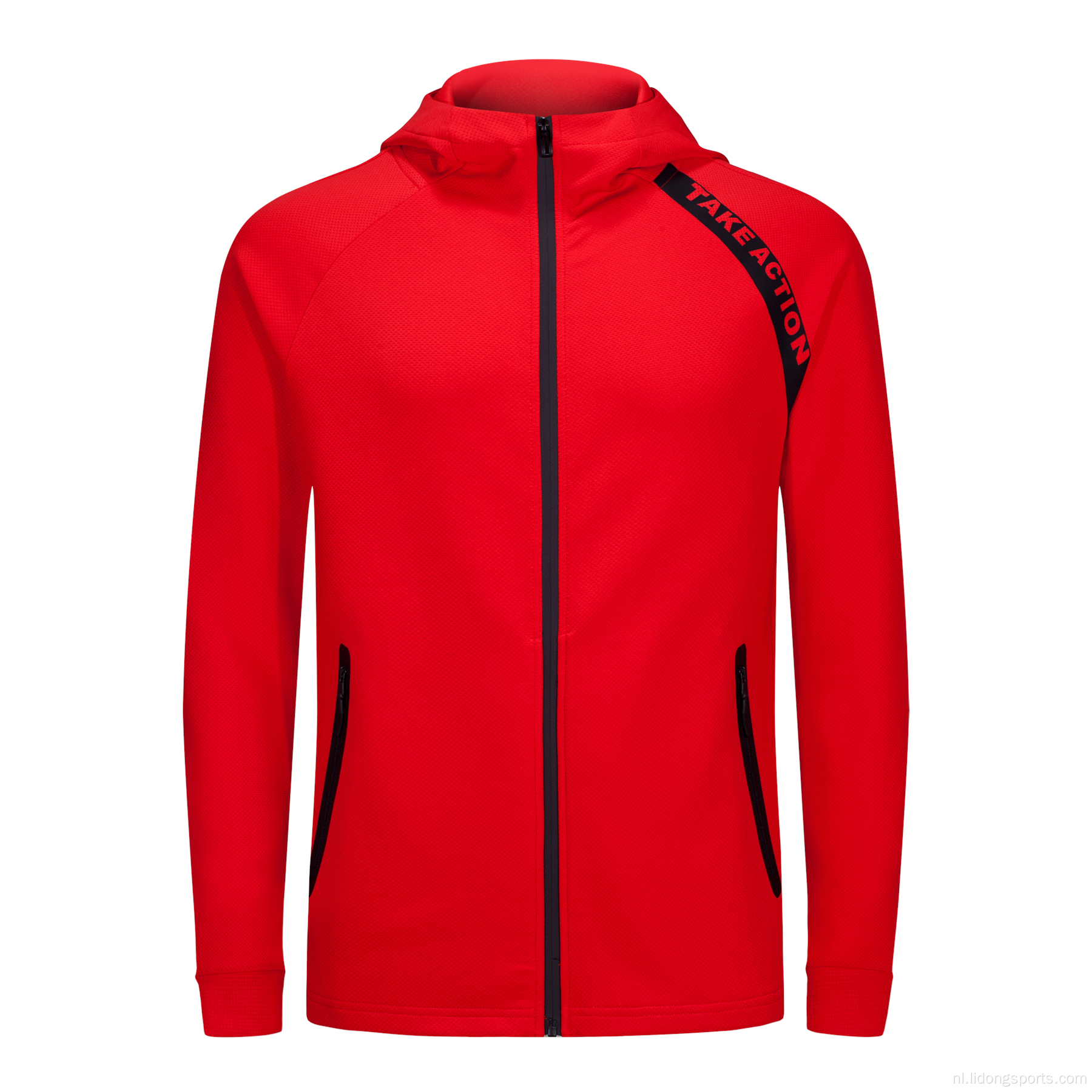 modieuze unisex mannen dames hoodie sport workout jas