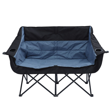 Durable Portable Outdoor Picnic Beach Folding Camping Chair Double Seat Carry Holders Double Chair