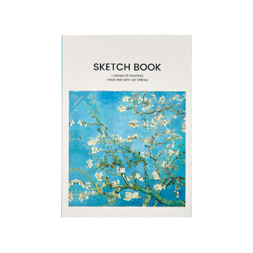 Paper hardcover sketch book notebook