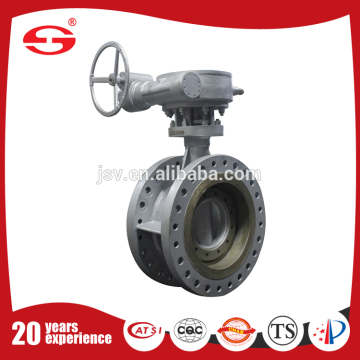 double flange PTFE lined butterfly valves for chemical industry