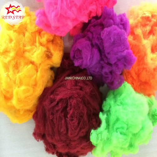 100% polyester material recycled polyester fiber waste