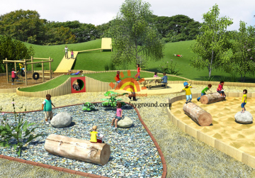 Wooden Theme Playground Equipment Park on Sale