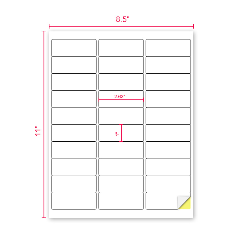 a4 labels 30 per sheet