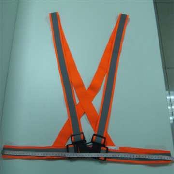 Apparel workwear low price pvc reflective adjustable buckles safety belt