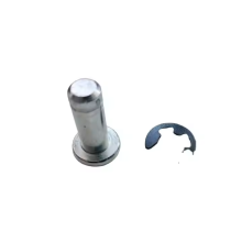 Flat Head Grooved Steel Pin for Precision Assembly