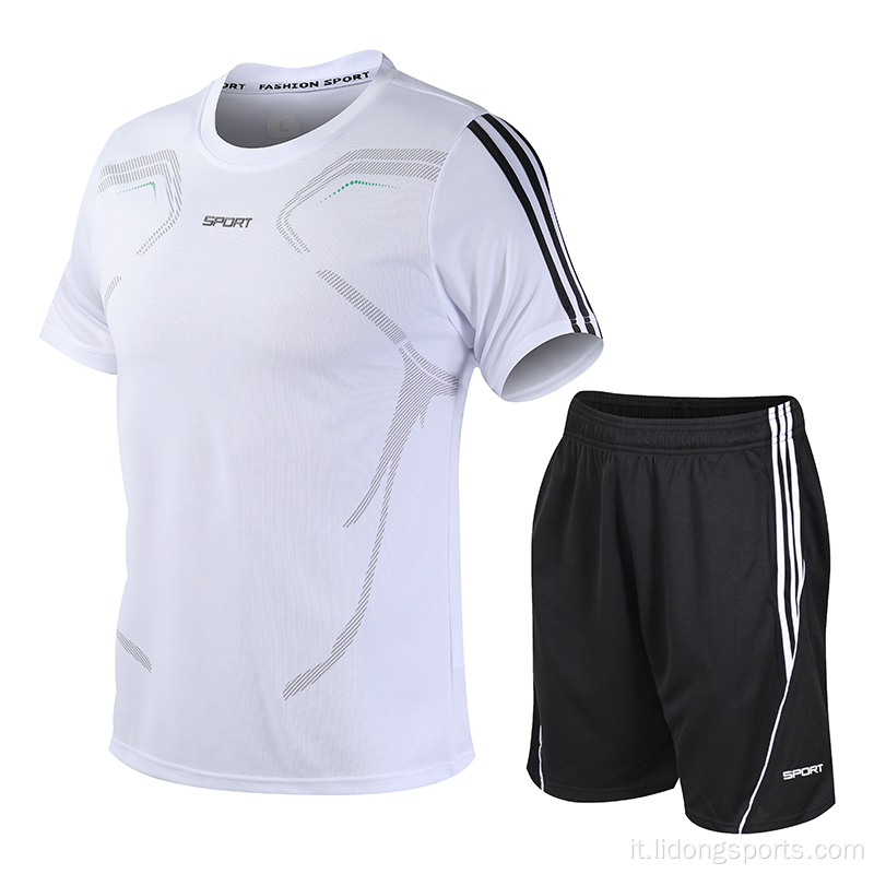 Set di maglia uniforme a buon mercato di sublimazione calcio di calcio calcistico