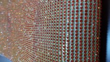 Hot fix rhinestone aluminum base mesh