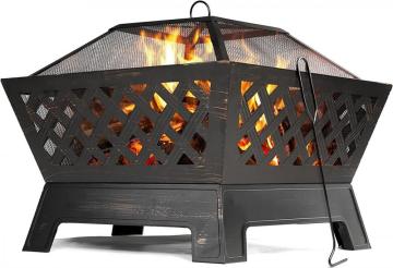 outdoor square fire pit