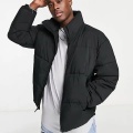 Black Down Puffer Jacket Mens