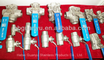 screwed ball valv valve in stainlesss steel 1000wog ISO CE