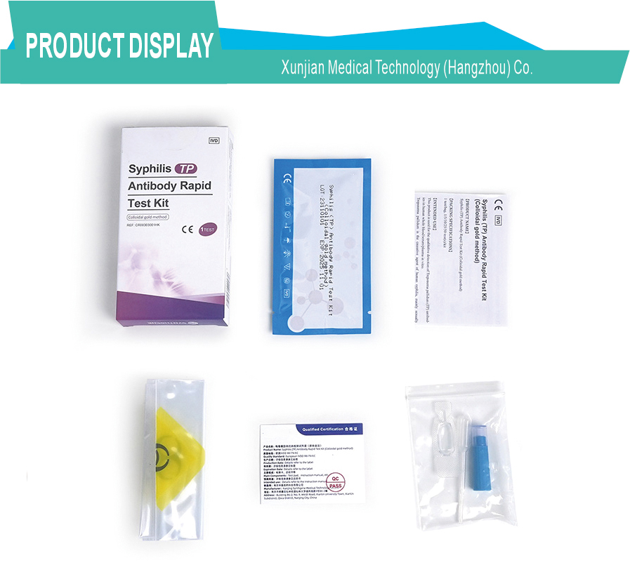 Afrika Pazarı için Frengi TP Antikoru Hızlı Test Kiti Syphilis TP Antibody Rapid Test Kit for African Market