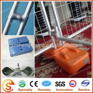Galvanized temporary movable fence clip