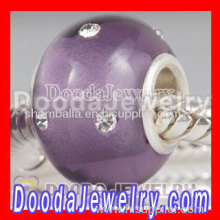 European Style Glass Beads With Swarovski Crystal Beads Accent?
